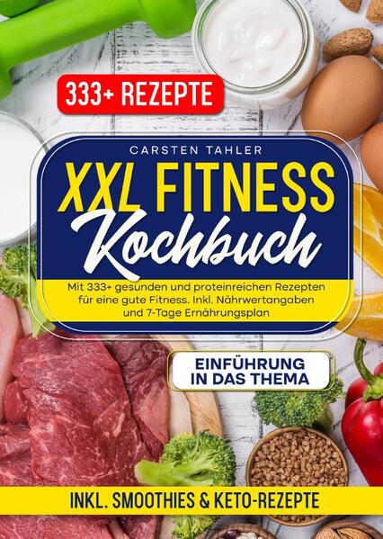 Dieses XXL Fitness-Kochbuch ist voll von köstlichen, leicht zuzubereitenden Rezepten! Mit über 333+ Rezepten zur Auswahl, finden Sie in diesem Kochbuch bestimmt das, wonach Sie suchen... Der erste Schritt auf dem Weg zu Ihrem Abnehmziel ist… …das, was viele als das schwierigste Hindernis ansehen: die Änderung Ihrer Essgewohnheiten. Wir haben unser ganzes Leben damit verbracht, einen Geschmack für bestimmte Lebensmittel zu entwickeln, und oft sind es die ungesunden: verarbeitete Kohlenhydrate, Fast Food, zuckerhaltiges Gebäck und, nicht zu vergessen, Frittiertes. Aber unsere Essgewohnheiten gehen viel tiefer. Tief in unsere Psyche: Vielleicht sind Sie ein wählerischer Esser und meiden grünes Essen, vielleicht war die Idee Ihrer Eltern, zu kochen, der Drive-Thru-Schalter eines Fast-Food-Ladens, oder vielleicht wissen Sie es einfach nicht besser. Aber jetzt, wo Sie älter und weiser sind, ist es an der Zeit, sich mit dem Wissen zu wappnen, wie man sich richtig ernährt und besser fühlt. Vergessen Sie Trenddiäten, die Sie nur einen Monat lang befolgen. Mit diesen Tipps werden Sie langfristig erfolgreich sein. Grundlegende Ratschläge zur Sporternährung Die Empfehlungen zur Sporternährung sind sehr individuell und hängen von einer Reihe von Faktoren ab, wie z. B. der Sportart, der Position, der Trainingserfahrung und dem Status in der Saison bzw. außerhalb der Saison. Ein Großteil der Sporternährungsempfehlungen gilt jedoch für die meisten Sportler, unabhängig von ihrer Sportart. (mehr Informationen finden Sie im Buch) Sie sind auf der Suche nach … ✅ 333+ leckere Rezepte (u.a. Fleisch, Fisch, Gemüse, Salate, Suppen, Snacks, Desserts uvm.) ✅ Einführung in das Thema ✅ Tipps & Tricks ✅ Inkl. Smoothies & Keto-Rezepte Leckere Gerichte und gute Anhaltspunkte gefällig? Dann greifen Sie jetzt zu!