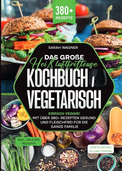 Dieses Heißluftfritteuse-Kochbuch ist voll von köstlichen, leicht zuzubereitenden Rezepten! Mit über 333+ Rezepten zur Auswahl, finden Sie in diesem Kochbuch bestimmt das, wonach Sie suchen... Die vegetarische Ernährung hat in den letzten Jahren stark an Popularität gewonnen. Einigen Studien zufolge machen Vegetarier etwa 6 % bzw. 5 % der Bevölkerung in Nordamerika und Europa aus, während in Asien etwa 19 % der Bevölkerung Vegetarier sind. Abgesehen von den ethischen und ökologischen Gründen, die für einen Verzicht auf Fleisch sprechen, kann eine gut durchdachte vegetarische Ernährung auch das Risiko chronischer Krankheiten verringern, die Gewichtsabnahme unterstützen und die Qualität der Ernährung verbessern. Was ist eine Heißluftfritteuse und wie funktioniert sie? Ähnlich wie ein Umluftofen kann eine Heißluftfritteuse Gerichte backen und braten, aber ihr Design ermöglicht ein schnelleres und gleichmäßigeres Garen für besonders knusprige Ergebnisse. Das Gerät ist mit einem Heizmechanismus und einem Gebläse ausgestattet, das in die Oberseite eingebaut ist. Es heizt sich schnell auf und sorgt für eine rasche Zirkulation der heißen Luft, die das Essen im Metallkorb gart. Solange die Fritteuse nicht überfüllt ist, erhält das Gericht durch die konzentrierte Hitzequelle eine knusprige, fast frittierte Textur. (mehr Informationen finden Sie im Buch) Sie sind auf der Suche nach … ✅ 333+ leckere Rezepte (u.a. für Frühstück, Salate, Suppen, Snacks, Desserts uvm.) ✅ Einführung in das Thema ✅ Den richtigen Zutaten ✅ Inklusive leckere Saucen & Dips Rezepte Leckere Gerichte und gute Anhaltspunkte gefällig? Dann greifen Sie jetzt zu!