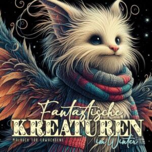 Fantastische Kreaturen im Winter Malbuch für Erwachsene Ein mystisches Malbuch für alle Fantasy und Fantasy Film Fans, mit fantastischen magischen Kreaturen, die, ebenso wie wir, im Winter leicht frieren und deshalb mit gestrickten Schals und Mützen gewappnet sind. Das Malbuch beinhaltet 52 S. 22x22cm schwarze Rückseiten (kein durchdrücken, optimal zum aufhängen) süße Fantasy Kreaturen mit gestrickten Schals und Mützen mit Federn, Flügeln und Schuppen alle arten von Kreaturen uvm. Das Graustufen Malbuch ist ein tolles Geschenk für alle Fantasy Fans.