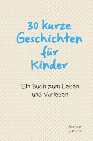 30 kurze Geschichten für Kinder: Ein Buch zum Lesen und Vorlesen Eine Prinzessin, die einen Drachen überlistet, ein Eichhörnchen, das sich um seinen kranken Freund kümmert und ein Mann, der erkennt, warum man Zitronenlimonade lieben muss dieses Buch erzählt von spannenden Abenteuern und berührenden Momenten. Für jede Geschichte benötigt ihr nur wenige Minuten, um sie zu lesen oder vorzulesen.