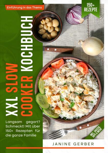 Dieses Slow-Cooker-Kochbuch ist voll von köstlichen, leicht zuzubereitenden Rezepten! Mit über 150+ Rezepten zur Auswahl, finden Sie in diesem Kochbuch bestimmt das, wonach Sie suchen... Slow Cooking ist wieder in Mode, und wie könnte man eine Mahlzeit einfacher zubereiten als in einem Slow Cooker? Es ist billiger, als den Backofen einzuschalten, da es viel weniger Strom verbraucht, und ein Slow Cooker ist auch kompakt. Durch das langsame und schonende Garen wird das Gemüse wunderbar aromatisch und das Fleisch schmelzend zart, so dass auch preiswerteres Fleisch im Slow Cooker eine Fünf-Sterne-Behandlung erfährt. Die meisten Rezepte für den Slow Cooker können in 30 Minuten oder weniger zubereitet werden, und viele benötigen nur 10 bis 15 Minuten aktive Vorbereitungszeit. Ganz gleich, ob Sie den ganzen Tag außer Haus sind oder einfach nur die Bequemlichkeit zu schätzen wissen, Ihr Abendessen im Voraus zuzubereiten - Rezepte aus dem Schnellkochtopf sind eine praktische Art zu kochen. Von Suppen und Eintöpfen bis hin zu Braten und sogar Nudelgerichten und Aufläufen sind Rezepte aus dem Kochtopf eine einfache Möglichkeit, Ihre Familie zu ernähren. (mehr Informationen finden Sie im Buch) Sie sind auf der Suche nach … ✅ 150+ leckere Rezepte (u.a. für Frühstück, Fleischgerichte, Fischgerichte, Suppen, Desserts uvm.) ✅ Einführung in das Thema ✅ Den richtigen Zutaten ✅ Inklusive leckere Saucen & Dips Rezepte Leckere Gerichte und gute Anhaltspunkte gefällig? Dann greifen Sie jetzt zu!