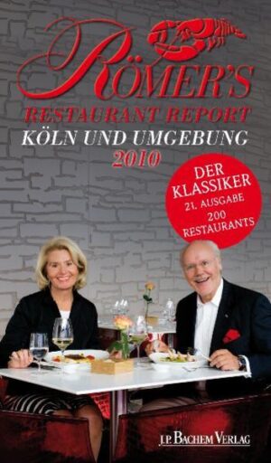 Römers Restaurant Report ist Kult! Die übersichtliche Struktur in mehreren Kapiteln von „Fein“ bis „Herzhaft“, die Vorstellung jedes Restaurants auf einer ganzen Seite mit allen Daten, farbigen Abbildungen und prägnanten Texten und die neutrale, unbestechliche Art der Gastronomiebewertung machen den beliebten Restaurantführer unentbehrlich. Auch im diesem Jahr werden wieder die besten 200 Gastronomieadressen in Köln, Bonn und Umgebung vorgestellt. Darunter finden sich sowohl bekannte Top-Adressen als auch zahlreiche Neuentdeckungen. Wie gewohnt ist die Handhabung des Restaurantführers praktisch und zweckmäßig: Mehrere Register helfen bei der gezielten Suche nach einem bestimmten Angebot. Ein kleines Lexikon erläutert die wichtigsten Küchenbegriffe. Die „Römerköpfe“ bewerten die Qualität des Restaurants und die „Normalzeche“ erlaubt einen Preisvergleich. Damit auch die Anfahrt klappt, sind in den Umschlagseiten zwei Übersichtskarten enthalten - so steht einem gelungenen Restaurantbesuch nichts mehr im Wege!