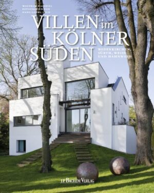 Der neue Bildband „Villen im Kölner Süden – Rodenkirchen, Sürth, Weiß und Hahnwald“ von Wolfram Hagspiel und Hans-Georg Esch präsentiert dem Leser nach dem großen Erfolg von „Marienburg. Ein Kölner Villenviertel und seine architektonische Entwicklung“ einen weiteres Werk zu herausragenden Bauten im Kölner Süden. Der Kölner Stadtteil „Rodenkirchen“ besticht durch prachtvolle, vielfach von renommierten Architekten entworfene Landhäuser und Villen. Eindrucksvoll präsentiert sich das Dorf „Sürth“ mit der von dem Kölner Architekten Max Stirn geplanten Landhauskolonie aus dem Jahre 1910. Erstmals wird die Entwicklungsgeschichte des durch den in Marienburg ansässigen Zahnarzt Dr. Merrill initiierten Villenviertels „Hahnwald“ mit seinen angloamerikanischen Einflüssen dargestellt. Dieser neue, aufwendig gestaltete Prachtband würdigt nicht nur die zahlreichen geschichtlichen Bauten der vorgestellten Kölner Stadtteile, sondern legt auch ein besonderes Augenmerk auf die herausragenden architektonischen Leistungen der Gegenwart. Neben zahlreichen historischen Fotos und Zeichnungen dominieren vor allem die einzigartigen farbigen Fotografien des preisgekrönten Fotografen Hans-Georg Esch, die auf eindrucksvolle Art und Weise die Qualität der Architektur der beschriebenen Gebäude darstellen.