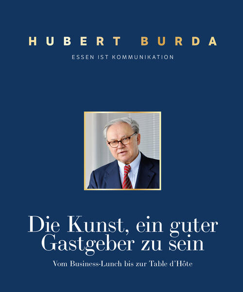 Eine kulinarische Biografie rund um das Gastgebertum: Dieses Buch gewährt emotionale Einblicke in das Leben und die Gedankenwelt des Unternehmers Hubert Burda. Neben den Lieblingsrezepten des Verlegers finden sich Einblicke hinter die Kulissen der Bambi-Gala, persönliche Geschichten sowie die Geheimnisse eines gelungenen Business-Lunchs oder die Table d'Hôte unter Freunden. Berühmte Köche wie Eckart Witzigmann, Mario Gamba, Hans Haas, Franz Keller und Karl Ederer widmen dem Verleger ihr persönliches Menü. Ergänzt wird jedes Rezept des Buches durch Weinempfehlungen vom Experten Otto Geisel.