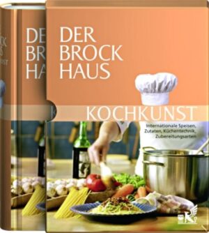 Nachschlagen à la Brockhaus: fundiert, gesichert und gut bekömmlich. Für alle, die ihren Wissenshunger zum Thema Kochkunst stillen möchten, gibt es nun den „Brockhaus Kochkunst“. Auf 608 Seiten liefern 4.500 Stichwörter alles Wissenswerte zu internationalen Speisen, Zutaten, Küchentechnik und Zubereitungsarten – von A wie Aal bis Z wie Zabaione. Ein besonderer Genuss: „Step-by-Step“-Bildtafeln zeigen die Tricks der Profis Schritt für Schritt, zahlreiche Fotos und Grafiken sowie 190 Tipp- und Infokästen vertiefen die Lexikontexte. Dazu 11 ausführliche Sonderartikel, z. B. Convenience Food, Lebensmittelqualität, Tischkultur.