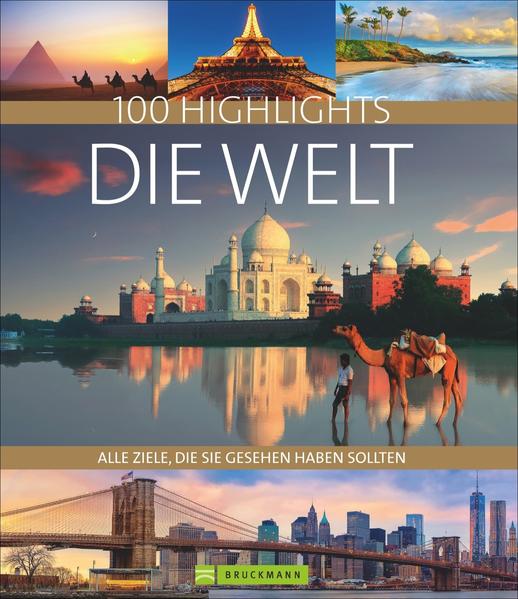 Wer hat noch nie davon geträumt, einmal um die Welt zu reisen? Oder wenigsten die spektakulärsten Regionen und Orte dieser Erde kennenzulernen? Für diesen Bildband haben rund 30 erfahrene Reisebuchautoren die 100 schönsten Reiseziele der Welt ausgewählt, stellen sie prägnant vor und geben Tipps: von der Alhambra bis zum Amazonas, von Berlin bis Bangkok, vom Nordkap bis New York ... Nun können auch Sie Ihre Weltreise planen!