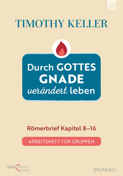 Das „Arbeitsheft für Gruppen“ zu Timothy Kellers Auslegung des zweiten Teils des Römerbriefs, „Durch Gottes Gnade verändert leben“ bietet Erklärungen, Fragen zum Bibeltext, praktische Gruppenaktionen, Impulse zur konkreten Anwendung und Hinweise für Gruppenleiter. Als Ergänzung zu Timothy Kellers Auslegung der Kapitel 8-16 des Römerbriefs ist dieses Arbeitsheft das optimale Studienmaterial zum Römerbrief für Bibelstudiengruppen, Kleingruppen, Hauskreise und sonstige Gesprächsgruppen. Hinweise für Gruppenleiter unterstützen bei der Vorbereitung des gemeinsamen Bibelstudiums. In den Kapiteln 8-16 des Römerbriefs geht Paulus auf faszinierende Weise der Frage nach: Wie kann das Evangelium von der unverdiensten Gnade Gottes in unseren Herzen wirken, unser Leben prägen und im Alltag konkret werden? Nachdem Timothy Keller im ersten Band, Gott schenkt uns seine Gnade (zu Romer 1-7), das wunderbare Geschenk der unverdienten Gnade Gottes erklärt hat, lädt er nun seine Lesern ein, die lebensverändernder Kraft dieser Gnade im eigenen Leben zu erfahren und den Alltag davon prägen zu lassen. Timothy Kellers Erklärung des Römerbriefs ist kein gelehrter Kommentar-sondern eine unverzichtbare Hilfe, um beim eigenen Bibellesen oder in der Gruppe die Gedanken von Paulus und ihre Bedeutung für uns heute verstehen und anwenden zu können.