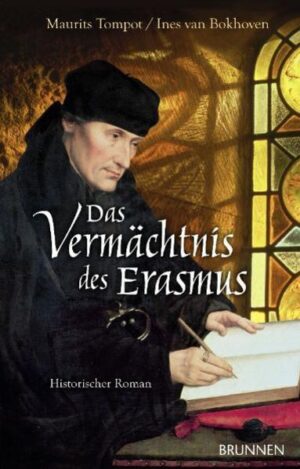 Gouda im Jahr 1552. Als der bekannte Glasmaler Dirck Crabeth zu dem Inquisitor Lethmaet gerufen wird, bangt er um sein Leben. Sind seine ketzerischen Äußerungen bei einer öffentlichen Versammlung dem Kirchenmann zu Ohren gekommen? Doch Lethmaet hat etwas anderes im Sinn. Er bittet Dirck, nach einem verschollenen Buch des Erasmus von Rotterdam zu suchen. Entwürfe für neue Glasfenster der zerstörten St. Janskirche sollen darin zu finden sein. Ein spannender historischer Roman rund um Erasmus und die Anliegen der Reformationszeit.