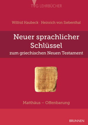 Mit dem „Neuen sprachlichen Schlüssel“ erhalten Sie das ideale Rüstzeug zum Verständnis und zur Übersetzung des griechischen Textes des Neuen Testaments. Einzelne Wörter und sprachliche Wendungen werden in ihrer Hauptbedeutung angegeben, der im Kontext gemeinte Sinn wird dargestellt. Auch komplexe Satzkonstruktionen werden eingehend erläutert. Ein grammatischer Anhang bietet Ihnen u. a. Stammformenreihen wichtiger Verben und einen ausführlichen Abriss der Satzlehre. Gesamtausgabe (Matthäus-Offenbarung) der bisher in 2 Bänden erschienenen Ausgaben.