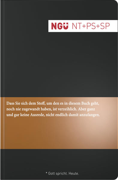 Die „Neue Genfer Übersetzung“ (NGÜ) ist die exakte unter den Bibelübersetzungen. In dieser Ausgabe liegen das komplette Neue Testament, die Psalmen und die Sprüche vor. Eine Bibelübersetzung soll den ursprünglich gemeinten Sinn möglichst genau wiedergeben, aber was heißt das? Soll sie versuchen, möglichst wörtlich den Urtext wiederzugeben? Das Ergebnis wäre ein unnatürlicher und kaum verständlicher Text. Oder soll sie vor allem den ursprünglich gemeinten Sinn zu erfassen und diesen in gut lesbarem Deutsch wiedergeben? Der „Neuen Genfer Übersetzung“ ist die Kombination von beidem gelungen: Die sprachliche und inhaltliche Genauigkeit hat für die Neue Genfer Übersetzung oberste Priorität, verbunden mit einer natürlichen und zeitgemäßen Sprache. Auf den exakten Wortlaut des Urtextes wird in umfangreichen Anmerkungen hingewiesen. Diese Kombination von hoher Genauigkeit und leichter Lesbarkeit macht sie so beliebt.