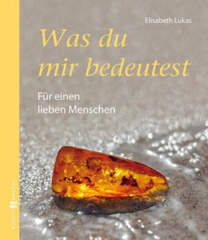 In der Betriebsamkeit des Alltags bleibt leider viel zu oft ungesagt, warum die oder der andere so wertvoll für uns ist. Die gedankenreichen, einfühlsam bebilderten Texte von Elisabeth Lukas können helfen, dies wettzumachen. Sie rufen dem Leser eindrucksvoll ins Bewusstsein, dass unser eigenes Leben und das vieler anderer ohne diesen einzigartigen Menschen anders aussähe und etwas Bereicherndes fehlen würde.