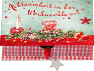 48 liebevoll gestaltete Karten halten inspirierende Sprüche und Tipps für einfache Achtsamkeitsübungen und -rituale für dich bereit. So kannst du dem Stress und der Hektik des Alltags entkommen und die Weihnachtszeit bewusst genießen.