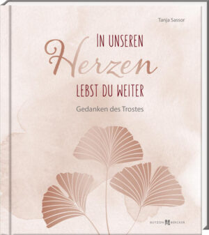 In diesem stimmungsvoll und harmonisch gestalteten Buch versammelt Tanja Sassor einfühlsame Texte, die Trost und Zuversicht in Zeiten der Trauer spenden. Die tröstenden Worte und Gedanken helfen dabei, der Trauer Raum zu geben und spenden Hoffnung, Kraft und Mut, um wieder vertrauensvoll nach vorn zu schauen. Das Buch bietet Platz für persönliche Worte der Anteilnahme, wodurch es zu einem liebevollen Trauergeschenk wird. - Begleiter für Trauernde - Tröstliche Texte, die Kraft und Zuversicht schenken - Stimmungsvoll in warmen, hoffnungsschenkenden Farben gestaltet - Hochwertige Folienveredelung auf dem Cover - Liebevolles Kondolenzgeschenk