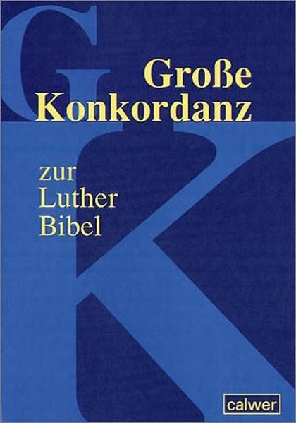 Die "Große Konkordanz" zur Lutherbibel umfasst 10.000 Stichworte und ca. 300.000 Fundstellen auf 1.712 Seiten Dünndruckpapier. Das umfassendste Verzeichnis, das es je zu einer Lutherübersetzung gab!