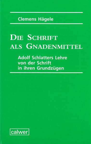 Der eigenwillige Aufriss der Dogmatik Adolf Schlatters ("Das christliche Dogma") wirft Fragen hinsichtlich der Autorität der Schrift als eines dogmatischen Erkenntnismittels auf. Die Arbeit versucht diesen Fragen nachzugehen und Adolf Schlatters dogmatisches Verständnis der Schrift in drei Schritten zu erhellen: 1. durch eine Analyse der Leitmotive der Schlatterschen Dogmatik insgesamt 2. durch eine Analyse der für Schlatter grundlegenden Wesensbeschreibung der Schrift als Gnadenmittel 3. durch eine Analyse der Eigenschaften, die Schlatter der Schrift beimisst (Inspiration, Autorität etc.). In seiner mit dem Adolf-Schlatter-Preis 2005 ausgezeichneten Studie greift der Verfasser neben dem "Dogma" auf zahlreiche weitere, meist dogmatische Schriften Schlatters zurück, darunter auch unedierte Vorlesungen aus der Berner und Greifswalder Zeit.