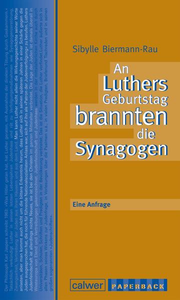 Warum konnte die Zerstörung jüdischen Lebens im Nationalsozialismus überhaupt geschehen inmitten eines Volkes, das sich zum Christentum bekennt? Dieser bleibend brennenden Frage für einen größeren Leserkreis verständlich nachzugehen, ist das Anliegen der Autorin Sibylle Biermann-Rau. Besonderes Augenmerk legt sie auf die judenfeindliche Tradition, die bei den Protestanten auch durch Luther genährt worden ist und im Dritten Reich Solidarität mit den Juden verhinderte-bis auf wenige Ausnahmen wie zum Beispiel der Pädagogin Elisabeth Schmitz (1893-1977). Deutlich wird der lange Weg in der evangelischen Kirche nach 1945, um Judenfeindschaft zu überwinden. Mitten in der Luther-Dekade stellt dieses Buch schließlich die Anfrage an die Kirche, einen weiteren Schritt zu tun und sich insbesondere von Luthers Judenfeindschaft öffentlich und ausdrücklich zu distanzieren. Aus dem Inhalt:-Die Berufung auf Luthers Äußerungen in der Nazizeit-Die unterschiedliche Reaktionen aus der evangelischen Kirche auf die Judenverfolgung von 1933 bis 1945-Die Neuorientierung im Verhältnis zwischen Juden und Christen (nach 1945) bis heute-Konsequenzen für die Gemeindepraxis