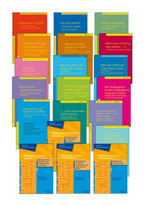 Das Kombi-Paket besteht aus allen 14 sowie sechs Sonderbänden der Reihe "Jahrbuch für Kindertheologie"
