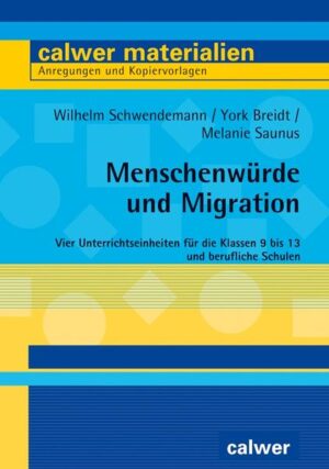 Das Heft bietet Informationen und praktische Anregungen zur kompetenzorientierten Erarbeitung des Themas „Migration und Menschenwürde“ in der Sekundarstufe I und II. Den vier Unterrichtseinheiten vorangestellt ist eine ausführliche Einführung zum Thema Menschenwürde und Migration. Sie beinhaltet religionspädagogische Ausführungen und Verortung im Bildungsplan. Zudem sind relevante Informationen zum Thema „Migrationsgesellschaft Deutschland“ mit statistischen Zahlen vorhanden. Ausgehend vom Artikel 1 unseres Grundgesetzes und Bildern zu menschenverachtendem Umgang werden die Schülerinnen und Schüler an das Thema herangeführt. Weiterführend erarbeiten sie sich den inhaltlichen Begriff der Menschenwürde (Recht, Geschichte, Philosophie und Theologie), um anschließend aktuelle Fallbeispiele zu bearbeiten. Eine abschließende Übung zur Fragestellung: „Wie kommen Menschen untereinander aus und wie machen sie das?“ rundet die Unterrichtseinheit ab.