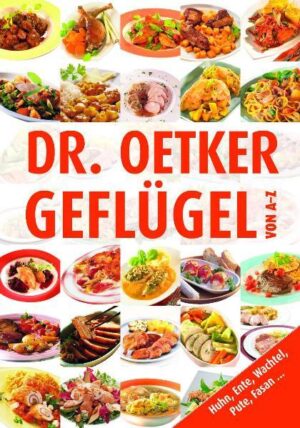 Beflügelnde Vielfalt Geflügel ist mehr als die Klassiker Huhn, Ente, Gans oder Pute. Wie wär's mal mit Fasan, Strauß, Truthahn oder Rebhuhn? Mit dieser konkurrenzlos umfassenden Sammlung von Geflügelrezepten gibt Dr. Oetker den besten Einblick in die leckere Vielfalt dieser Küche. Probieren Sie einmal Roquefort-gefüllte Poulardenbrust oder Wachtelbrüstchen auf Spinatsauce. Darauf fliegen nicht nur die Gourmets.