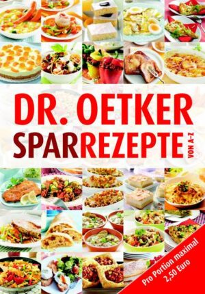 Sparfüchse aufgepasst! Geld sparen und gutes Essen in der eigenen Küche sind kein Widerspruch: 230 leckere und gelingsichere Koch- und Backrezepte für bis zu 2,50 € pro Person überzeugen einfach jeden, der gerne mit minimalen Kosten maximalen Genuss erzielen möchte.