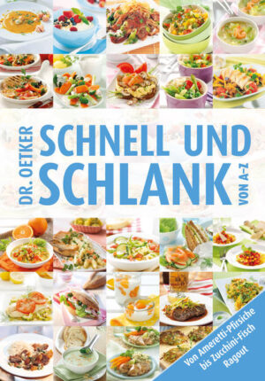 Nachschlag erlaubt! So leicht wie schnell zubereitet, so genussvoll gegessen wie sättigend - Dr. Oetkers schnelle und schlanke Küche verbannt Kalorienangst und Fettfurcht aus der Küche. Mit Gebackenem wie etwa Sauerkirsch-Schoko-Muffins oder mit Herzhaftem wie Spaghetti mit Tunfisch-Tomaten-Sauce. Ohne Fett geht’s nicht? Weil das Aroma zu sehr leidet? Dr. Oetker beweist hier, dass low fat nichts mehr mit geschmacklicher Langeweile zu tun haben muss. Stattdessen befriedigen diese 200 Rezepte die neue Lust auf Leichtes. Erst als Zungenschmeichler, dann als Sattmacher.