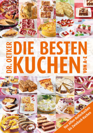 Süßes Back-Alphabet Darauf warten alle Kuchenfreunde: Auf Süßfreuden wie Affen-, Papageien- oder Zebrakuchen und auf raffinierte Rezeptvariationen wie Dinkel-Pflaumen-Kranz oder westfälischen Napfkuchen mit Glühweinsirup. Auf 200 überraschende Anregungen für die große Runde und den kleinen Genuss. Und auf das ganze Alphabet zum knapp kalkulierten Preis. Trendrezepte? Ja, selbstverständlich, aber gleichzeitig die Klassiker von morgen. Versprochen!