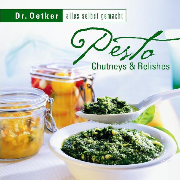 Dipp, dipp, hurra! Alles selbst gemacht: Pesto, Chutneys & Relishes. In Hauptgerichten spielen sie nur die Nebenrollen. Und doch sind sie die heimlichen Stars auf dem Teller. Saucen und herzhaft Eingelegtes. Sind sie dazu noch selbst gemacht, ist der Genuss garantiert. Dr. Oetker zeigt, wie schnell und originell es geht. Im neuen „Alles selbst gemacht“: Pesto, Chutney & Relishes. Auf 64 Seiten, mit neuer Gestaltung und 30 Farbfotos. Ein Buch, Seite für Seiten mit frischen Ideen für die junge Küche.