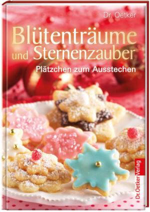 Auf die Plätzchen, fertig, los! Lust auf Plätzchen backen mit Kindern oder Freunden? Dann darf das neue Ausstecher-Set von Dr. Oetker nicht fehlen: 7 qualitativ hochwertige Ausstecher aus rostfreiem Stahl veredeln jeden Plätzchenteig durch ihre attraktiven und einzigartigen Stern- und Blumendesigns. Und das Plätzchen- Buch sorgt mit seinen 30 leckeren Rezepten für reichlich Abwechslung auf dem bunten Teller.