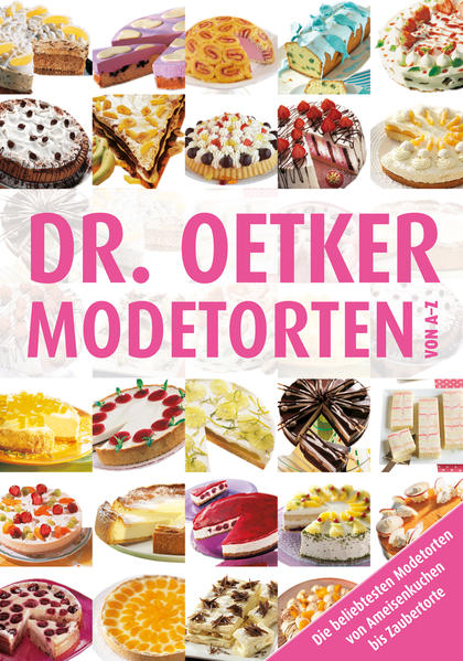 Modetorten bleiben immer trendy. Schon mal Amrumer Wattkuchen gebacken? Oder eine Zebrarolle mit Erdbeeren? Ob Sie Bekannt-Beliebtes zum Kaffee-Snack oder innovative Tortenkreationen suchen - zwischen A und Z finden erfahrene Bäckerinnen die beliebtesten Modetorten, neue Anregungen und Ungeübte entdecken, dass Dr. Oetker-Rezepte sie zu Kuchenmeisterinnen machen.