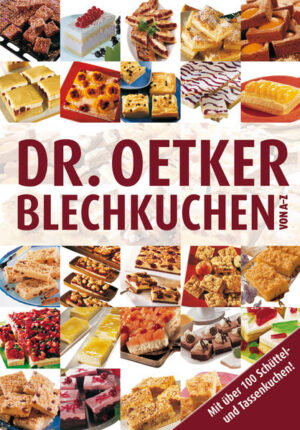 Da guckt jeder gern in die Röhre. Wenn es unwiderstehlich duftet, wenn alle Blicke auf die Ofentür gerichtet sind, dann ist es Zeit für die Kuchenklassiker vom Blech. Dr. Oetker hat die besten neuen Blechkuchen in diesem Band zusammengestellt: Für jeden Anlass, für jeden Geschmack. Von Schwarzwälder Schnitten über Preiselbeer-Pudding-Kuchen bis hin zum Sekt-Dreieck und viele mehr. Alle erprobt, damit sie garantiert gelingen.