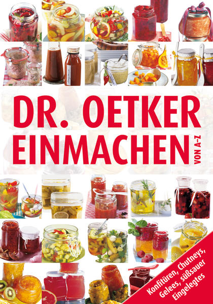 Von Apfel bis Zitrone, von Blumenkohl bis Zuckerschote: Was frisch auf den Markt kommt, macht so monatelang Freude. Und nach aktuellen Rezepten aus aller Welt gekocht oder eingelegt, macht es noch nicht mal viel Arbeit. Die Dr. Oetker-Garantie: Schon die A-bis Z-Suche weckt unwiderstehliche Nachkochlust.