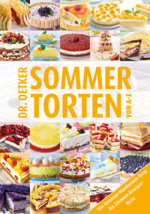 Genau so schmeckt ein verführerischer Sonnentag. Draußen sitzen, die Wärme genießen und dann noch ein frisches Stück fruchtig-sahnige Sommertorte. Das ist Glück pur! Einfach in diesem Buch aus über 170 süßen Kreationen wie Amarena-Mandarinen-Torte oder Zwetschen-Mascarpone-Torte auswählen. Den Sonnenschein können wir nicht gewährleisten. Den Genuss schon: Alle Sommertorten- Rezepte wurden von Dr. Oetker erprobt und gelingen garantiert.