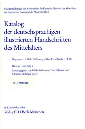 Katalog der deutschsprachigen illustrierten Handschriften des Mittelalters Band 3