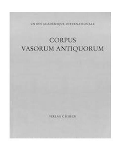Corpus Vasorum Antiquorum Deutschland Bd. 110: Berlin Band 20 | Laura Puritani, Nina Zimmermann-Elseify
