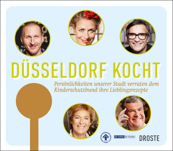 Bäckermeister Josef Hinkel, Schauspieler Dieter Brandecker, Fortuna-Spieler Andreas Lambertz – sie und viele weitere Persönlichkeiten aus der Düsseldorfer Gesellschaft haben für das Kochbuch des Deutschen Kinderschutzbunds Düsseldorf e. V. ihr Lieblingsrezept zur Verfügung gestellt. Kulinarisch geht es dabei bunt zu: Vom traditionellen Düsseldorfer Senfrostbraten über Saltimbocca alla Romana bis zur Asiatischen Kürbissuppe ist alles vertreten. Und das Beste: Wer das Buch kauft, tut nicht nur sich selbst etwas Gutes. Denn der Reinerlös aus dem Verkauf des Buches geht an den Deutschen Kinderschutzbund Düsseldorf e. V., der nicht nur Rezepte, sondern auch Infos über seine Arbeit beigesteuert hat.