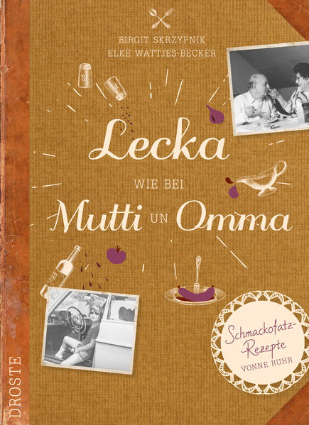 Mutti kocht am besten: Kulinarische Kindheitserinnerungen aus dem Ruhrgebiet, mit Fotoschätzen aus Omas Familienalbum und 50 genial einfachen Rezepte, die glücklich machen! Die Linsensuppe, die Omma immer am Waschtag gemacht hat, der traditionelle Steckrühmeintopf von Tante Matta und der Eialikör, für dessen Zubereitung Oppa und Pappa die Küche zum Sperrgebiet erklärten: Birgit Skrzypnik und Elke Wattjes-Becker haben sich auf eine nostalgische Reise begeben, ihre Eltern, Großeltern, Onkel und Tanten nach den Wohlfühlrezepten ihrer Kindheit gefragt, sich die dazugehörigen Geschichten erzählen lassen und in Fotokisten gestöbert. Herausgekommen ist ein herzerfrischendes ruhrdeutsches Lesekochbuch, ein Muss für alle Revierkinder der 1960er- und 1970-Jahre!