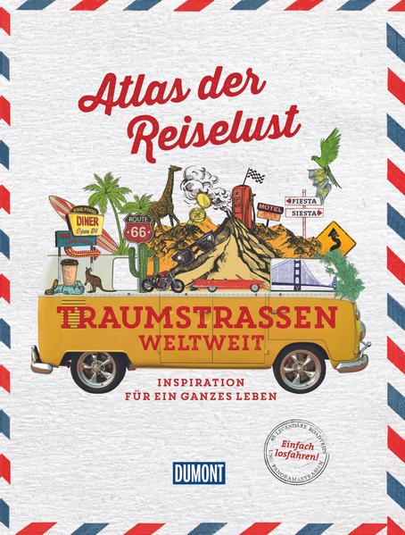 Von manchen Routen träumt man ein ganzes Leben lang – sei es nun die Great Ocean Road in Australien, die berühmte Route 66 bis oder die Ringstraße auf Island. Die 40 schönsten Roadtrips gibt es jetzt in einem phantastisch illustrierten Reisebildband, der mit seinen Karten und Bildern Lust macht, die Strecken nicht nur mit dem Finger im Buch, sondern ganz real abzufahren. Geht ganz einfach – dank vieler praktischer Tipps und Empfehlungen in diesem opulenten Reisekompendium kann der Roadtrip nach dem Schmökern direkt beginnen! Die Sehnsucht nach Fahrtwind: Neuer Titel in der Erfolgsserie „Atlas der Reiselust" Reiseinspiration in XXL die spektakulärsten Pisten, Highways und Panoramastraßen in einem Bildband