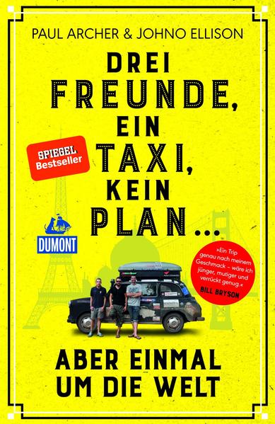 Nach einem Abend im Pub kommen die Freunde Paul, Johno und Leigh auf eine verrückte Idee: Sie kaufen ein altes schwarzes Taxi namens Hannah und gehen damit auf Weltreise – von London nach Sydney, mit dem größtmöglichen Umweg. Denn so würde es jeder Taxifahrer machen, der etwas auf sich hält. Ihr 70.000 Kilometer langer Weg führt sie in die abgelegensten und gefährlichsten Regionen: In Moskau landen sie hinter Gittern, im Iran werden sie als Spione dingfest gemacht und in Pakistan sind sie nie ohne bewaffnete Eskorte unterwegs, um nicht von den Taliban gekidnappt zu werden. Und auch das Taxi Hannah entpuppt sich als Diva, die immer wieder gepflegt und repariert werden muss. Doch die drei Freunde schaffe es mit viel Humor, allen Hindernissen zu trotzen