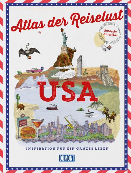 Der Grand Canyon, die Route 66, Disneyland und Manhattan. Martin Luther King, Cape Canaveral, das MoMA. Hot Dogs, Motels und Skyscraper. Das alles und noch viel mehr ist Amerika. Ein Land, das polarisiert und fasziniert, das von ganz verrückt bis ganz bewundernswert alles zu bieten hat. Egal, ob man es vor allem für seine großartigen Naturschauspiele, für seine weltberühmten Sights, seine Popstars oder seine Kultserien liebt: in diesem Buch kommt jeder auf seine Kosten. Hartgesottene USA-Fans sowieso, aber auch diejenigen, bei denen Amerika auf der Bucketlist steht und natürlich alle, die einfach nur Spaß am Schmökern in einem ebenso dicken wie abwechslungsreichen Bildband haben. Aufschlagen, blättern, staunen! Das Buch der unbegrenzten Möglichkeiten Inspirationsbuch der Superlative für USA-Fans in Frankreich bereits 12.000 verkaufte Exemplare in der Erfolgsreihe "Atlas der Reiselust"