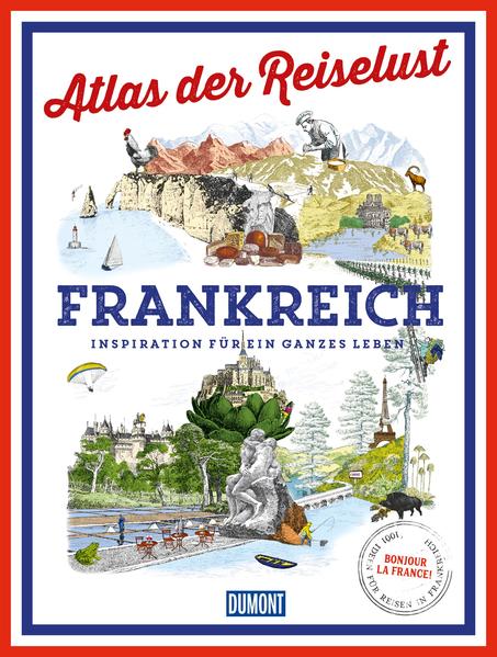 FRANKREICH hat vieles, wovon wir gerne träumen: eine strahlende Hauptstadt, eine wilde Atlantikküste, glamouröse Mittelmeerbäder, ein abwechslungsreiches Natur- und ein ebenso faszinierendes Kulturerbe. Nicht zu vergessen das Savoir Vivre, das eine magische Anziehungskraft auf uns ausübt. Atlas der Reiselust Frankreich fängt all diese Facetten unseres wunderbaren Nachbarlandes ein. Auf 320 individuell gestalteten Buchseiten entführt es uns in die schönsten Winkel und Regionen, an Flüsse und Seen, in Städte, Parks und Gärten. Das Buch verrät uns die romantischsten Herbergen und Restaurants und es weiht uns ein in die kulinarischen Geheimnisse einer Genießernation par excellence.