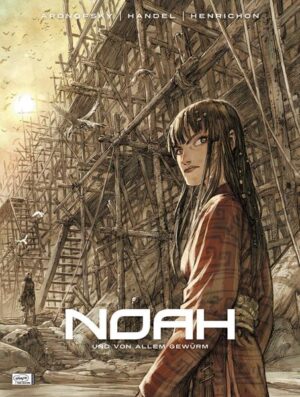 Was haben die Filme The Wrestler, Black Swan und The Fighter mit dem Comic "NOAH" gemeinsam? Den Regisseur, denn Szenarist des auf vier Bände angelegten Fantasy- Werks ist kein geringerer als Darren Aronofsky! Uns erwartet ein wahrhaft episches Comic- Projekt über den biblischen Arche- Erbauer Noah, basierend auf einem bislang unverfilmten Drehbuch des Oscar- prämierten Filmemachers. Die als Tetralogie angelegte Graphic Novel stellt für den Regisseur von „Black Swan“ und „The Wrestler“ einen Schritt auf die derzeit beginnende Verfilmung dar. Die Hauptrolle übernimmt Russell Crowe, u.a bekannt durch seine Oscar- prämierte Leistung in "Gladiator". Mit den Bildern aus der Feder von von DCund Marvel- Zeichner Niko Henrichon bekommt Aronofskys Version des Weltuntergangs jetzt eine visuelle Entsprechung: Die Welt mutet apokalyptisch an. Es hat sehr lange Zeit nicht geregnet, die Erde ist von Dürre bedroht. Die Menschen rotten sich zusammen, aber ihr Leben wird bestimmt durch Hass, Mord, Hunger und Elend ...