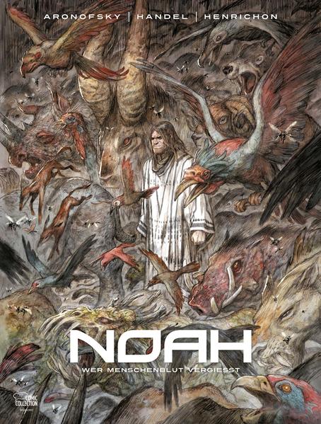 Wenn ein Filmemacher zum Szenaristen eines Comics wird und ein biblisches Thema bearbeitet, kann das nur als Film enden. So ist auch diese vierbändige epische Geschichte des Archenbaus durch Noah und seine Familie als eine künstlerische Übersetzung des Drehbuchs in eine grandiose Comicstory zu verstehen. Damit auch die visuelle Kraft der Bilder gewährleistet ist, hat der Autor den DCund Marvel- Zeichner Niko Henrichon für sein Werk begeistern können. Im Abschlussband erfüllt sich das biblische Drama in gnadenloser Konsequenz.