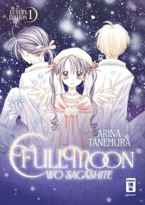 Neben Kamikaze Kaito Jeanne gehört Fullmoon wo sagashite zu den erfolgreichsten Serien der Ausnahme- Mangaka Arina Tanemura! 18 Jahre nach der ersten Veröffentlichung gibt es nun die komplette Serie als zweibändige Hardcover- Ausgabe. Die zwölfjährige Mitsuki hat einen großen Traum: Sie möchte eine erfolgreiche Sängerin werden und so ihren Freund Eichi erreichen, der ins Ausland gezogen ist. Doch ein Tumor in ihrem Hals macht es ihr unmöglich. Eines Tages stehen schließlich zwei Todesengel vor ihr und teilen ihr mit, dass sie nicht mehr lange zu leben hat. Mitsukis letzter Wunsch ist die Teilnahme an einem Vorsingen und sie bittet die beiden um ihre Hilfe. Lassen sich die Todesengel darauf ein?