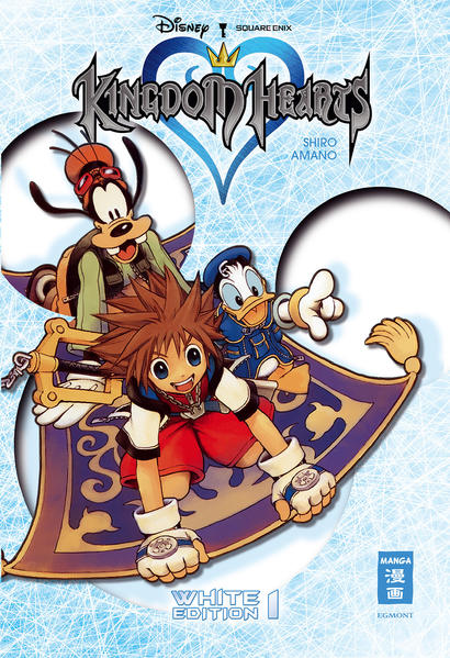 Die erste Mangareihe des erfolgreichen Kingdom- Hearts- Universums bekommt eine edle Schmuckausgabe, komplett mit neuen Covern, allen Farbseiten und im exklusiven Sammelschuber. Diese Ausgabe ist nur in Deutschland erhältlich! Der Klassiker mit der fantastischen Story um den kleinen Sora mit seinem Schlüsselschwert und all den bekannten Disneyfiguren begeistert Groß und Klein seit über einem Jahrzehnt. Videospiel + Disney + Manga ergibt das Erfolgsrezept für tapfere Helden, spannende Abenteuer und große Gefahren!