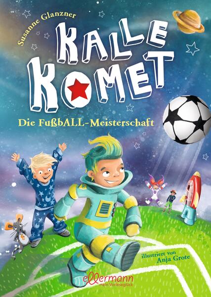 Eigentlich findet Paul Schlafengehen ja immer total doof, bis eines Nachts der kleine Weltraumabenteurer Kalle Komet an sein Fenster klopft. Was Paul aber schon immer richtig super fand, ist Fußball! Wie toll, dass Kalle ihn zur FußbALL- Meisterschaft abholt. Gespielt wird um die Wunderpflanze Aurora Polaris. Doch dann wird sie geklaut und Paul und Kalle müssen die Planeten- WM retten. Band 3 der Vorlesegeschichten rund um den witzigen Weltraumabenteurer Kalle Komet Ein kleiner Held für Kinder, die noch nicht ins Bett gehen wollen Großes Abenteuer mit Kuschelfaktor, perfekt für Gute- Nacht- Rituale Viele bunte Bilder und kindgerechte Spannung für Kinder ab 5 Jahren