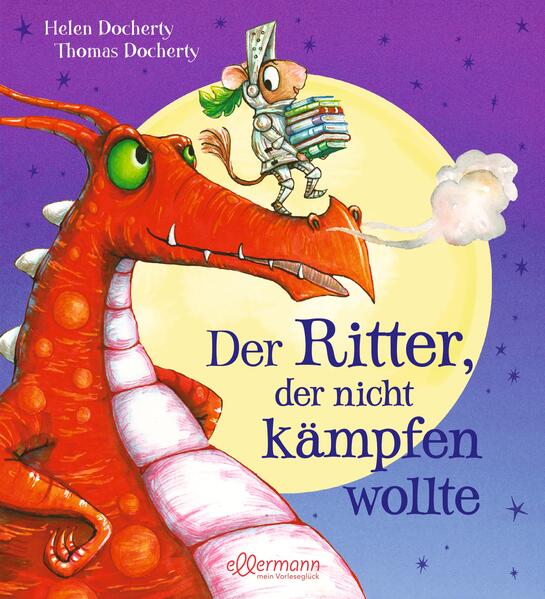 In "Der Ritter, der nicht kämpfen wollte" von Helen Docherty begleiten junge Zuhörer*innen ab 4 Jahren den mutigen kleinen Mäuseritter Leo auf eine abenteuerliche Reise voller überraschender Wendungen. Leo, der ein großes Herz für Bücher hat und Gewalt ablehnt, steht vor der Aufgabe, einen Drachen zu zähmen. Mit Geschichten als seine mächtigsten Waffen stellt er sich dieser Herausforderung und zeigt, dass Wissen und Verständnis die stärksten Werkzeuge sind, um Freunde zu gewinnen und Konflikte zu lösen. Dieses Bilderbuch bietet eine inspirierende Botschaft über die Kraft der Güte und des Lesens, verpackt in zauberhafte Verse und begleitet von fesselnden Illustrationen, die die Fantasie anregen und zum Träumen einladen. Fördert friedliche Konfliktlösungen: Das Buch vermittelt wichtige Werte wie Empathie und die Lösung von Problemen durch Kreativität statt Gewalt. Stärkt die Lesemotivation: Durch die Darstellung des Lesens als Heldentat regt die Geschichte Kinder dazu an, selbst zum Buch zu greifen. Qualitativ hochwertige Illustrationen und Reime: Die Kombination aus visuellen und sprachlichen Elementen macht das Vorlesen und Anschauen zu einem Vergnügen für Kinder und Erwachsene. Bietet eine alternative Heldenfigur: Leo, der Ritter, der nicht kämpfen wollte, bricht mit traditionellen Heldenbildern und erweitert das Verständnis von Mut. Garantiert langanhaltendes Interesse: Dank seiner zeitlosen Botschaft und ansprechenden Gestaltung wird dieses Buch über Jahre hinweg Freude bereiten. Erntet begeisterte Rückmeldungen: Positive Bewertungen von Familien bestätigen den Mehrwert und die Beliebtheit des Buches. Ideal für gemeinsame Leseerlebnisse: Perfekt geeignet für das Vorlesen im Familienkreis oder in Bildungseinrichtungen, unterstützt es die Entwicklung von Sprachgefühl und sozialen Kompetenzen.