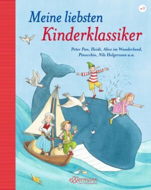 Im Bilderbuchwunderland! Das perfekte Geschenk: Die acht beliebtesten Kinderklassiker in einem Band. Je Klassiker zwölf bebilderte Doppelseiten mit altersgerecht nacherzähltem Text für Kinder ab 3 Jahren. Enthält: Peter Pan Heidi Peterchens Mondfahrt Ali Baba und die 40 Räuber Nils Holgersson Alice im Wunderland Der Zauberer von Oz Pinocchio