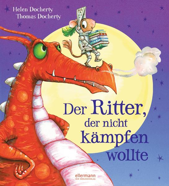 Der kleine Ritter Leo hält nichts vom Kämpfen. Viel lieber liest er ein gutes Buch. Trotzdem schicken ihn seine Eltern aus, um einen Drachen zu zähmen. Prompt begegnen ihm jede Menge Gefahren. Aber wer hätte gedacht, dass er die nur mit Hilfe seiner mitgeschleppten Bücher lösen kann? Ohne einen einzigen Schwerthieb? Selbst der Drache lässt sich mit einer verdammt guten Geschichte zähmen. "Der Ritter, der nicht kämpfen wollte" stammt aus den Federn von Helen und Thomas Docherty, die bereits den erfolgreichen "Bücherschnapp" zusammen entwickelt haben.