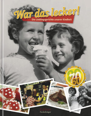 Jeder erinnert sich sofort an Dinge, die als Kind so furchtbar lecker waren: Der Geschmack von Milchreis oder Schokoladenpudding, Spaghetti oder Jägerschnitzel liegt sofort wieder auf der Zunge. Jede Zeit hatte ihre Highlights: Die 1950er und 1960er Jahre mit deftig-kräftiger Hausmannskost oder grandiosen Kalorienbomben