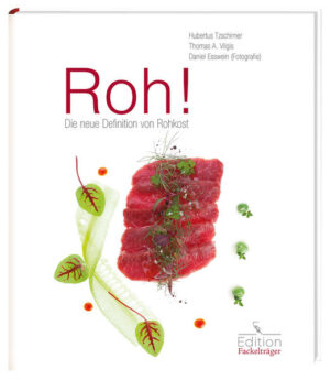 Die neue Definition von Rohkost • Raw-Food ist der neue Lifestyle-Trend in den USA • Roh! definiert Rohkost von Grund auf neu - wissenschaftlich fundiert, brillant in Szene gesetzt, unerreichbar in Geschmack und Textur • Über 60 kreative, rohe Rezepte, aufgeteilt in die einzelnen Produktgruppen, Fisch, Fleisch, Gemüse, Obst Mit Roh! kehren wir kulinarisch zurück zu unseren Wurzeln vor der „Entdeckung“ des Feuers. Das Trend-Thema Rohkost erfährt dabei eine Neuauflage und Wiedergeburt mit allem was dazu gehört. Hubertus Tzschirner und Thomas A. Vilgis beleuchten das Thema vollkommen neu, sorgen für Aufklärung und adaptieren Ursprüngliches für unsere heutige Küche und somit auf unsere Teller. Dabei geht abermals die Wissenschaft Hand in Hand mit heutiger Kulinarik. Mit geballtem, fundiertem Wissen, tollen Produkten und zeitgemäßen, eigenständigen Gerichten, entsteht so eine völlig neue Definition von Roh! Zudem erfährt der Leser das nötige Hintergrundwissen zum Vitaminerhalt, der richtigen Ernährung, den gesundheitlichen Unverträglichkeiten und auch möglichen Risiken einer auf Rohkost basierenden Ernährungsweise. Dieses Buch ist das neue Standardwerk zum Thema Rohkost.